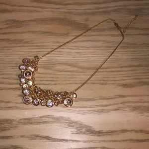 Gold and Crystal statement necklace